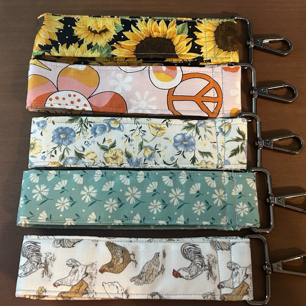 Floral and Patterned Key & Card Holder Set